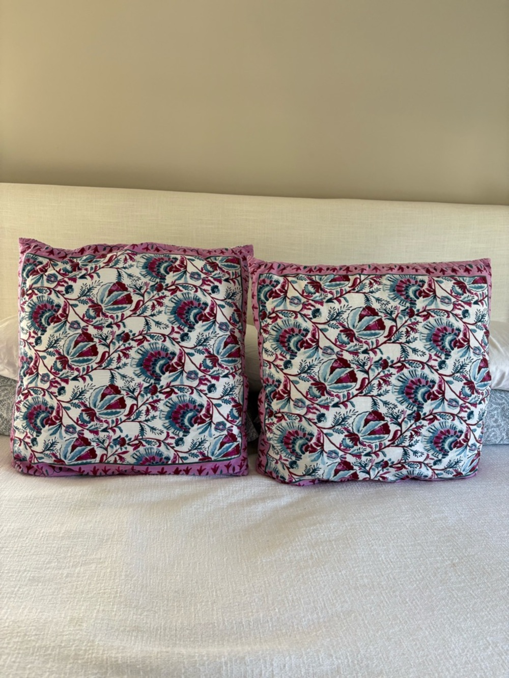 Anthro Euro Sham Pillow Covers